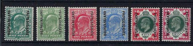 Image of Bechuanaland - Bechuanaland Protectorate SG 66/71 LMM British Commonwealth Stamp